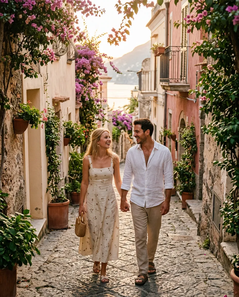Urlaubsspaziergang zu zweit — Girlfriend Experience Reisebegleitung
