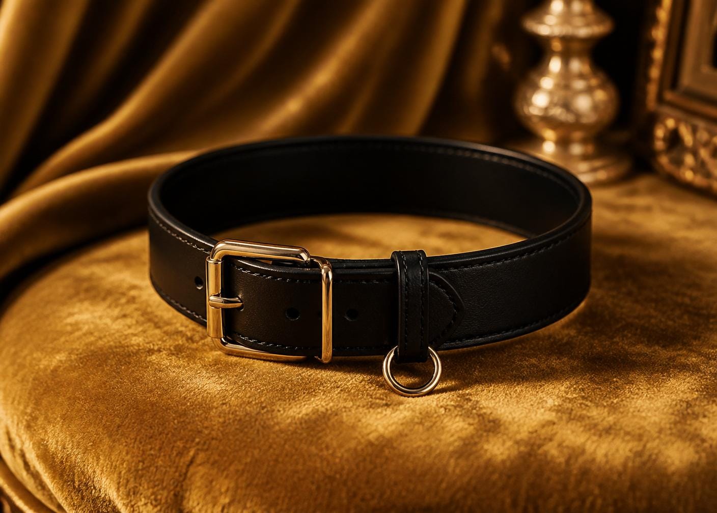 Leder-Choker — Fetisch-Detail