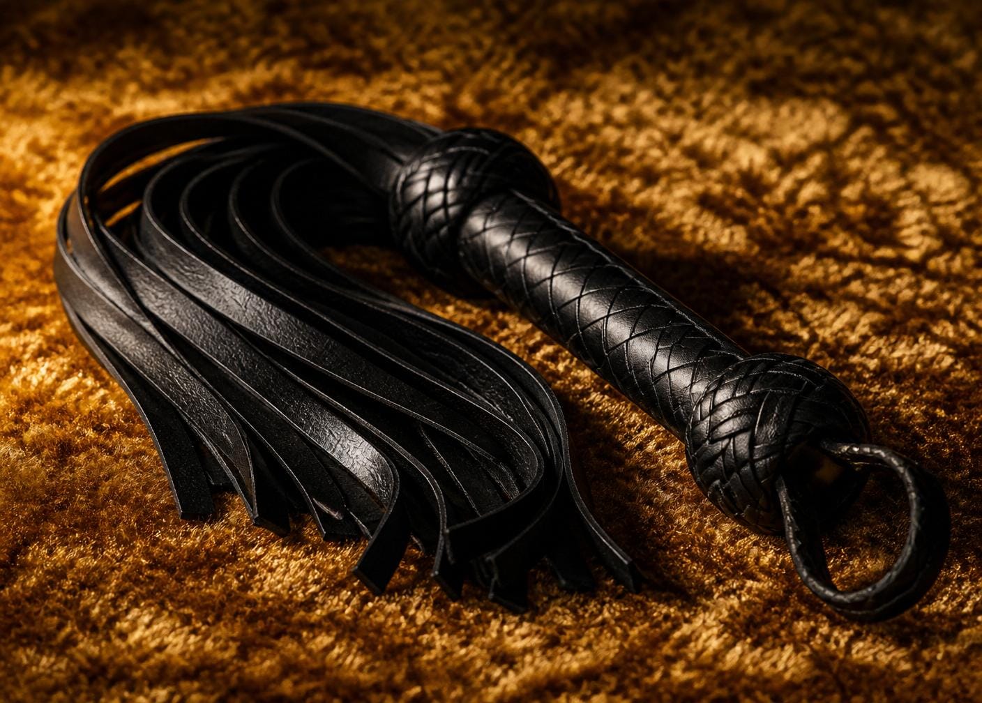 Leder-Flogger — Fetisch-Detail