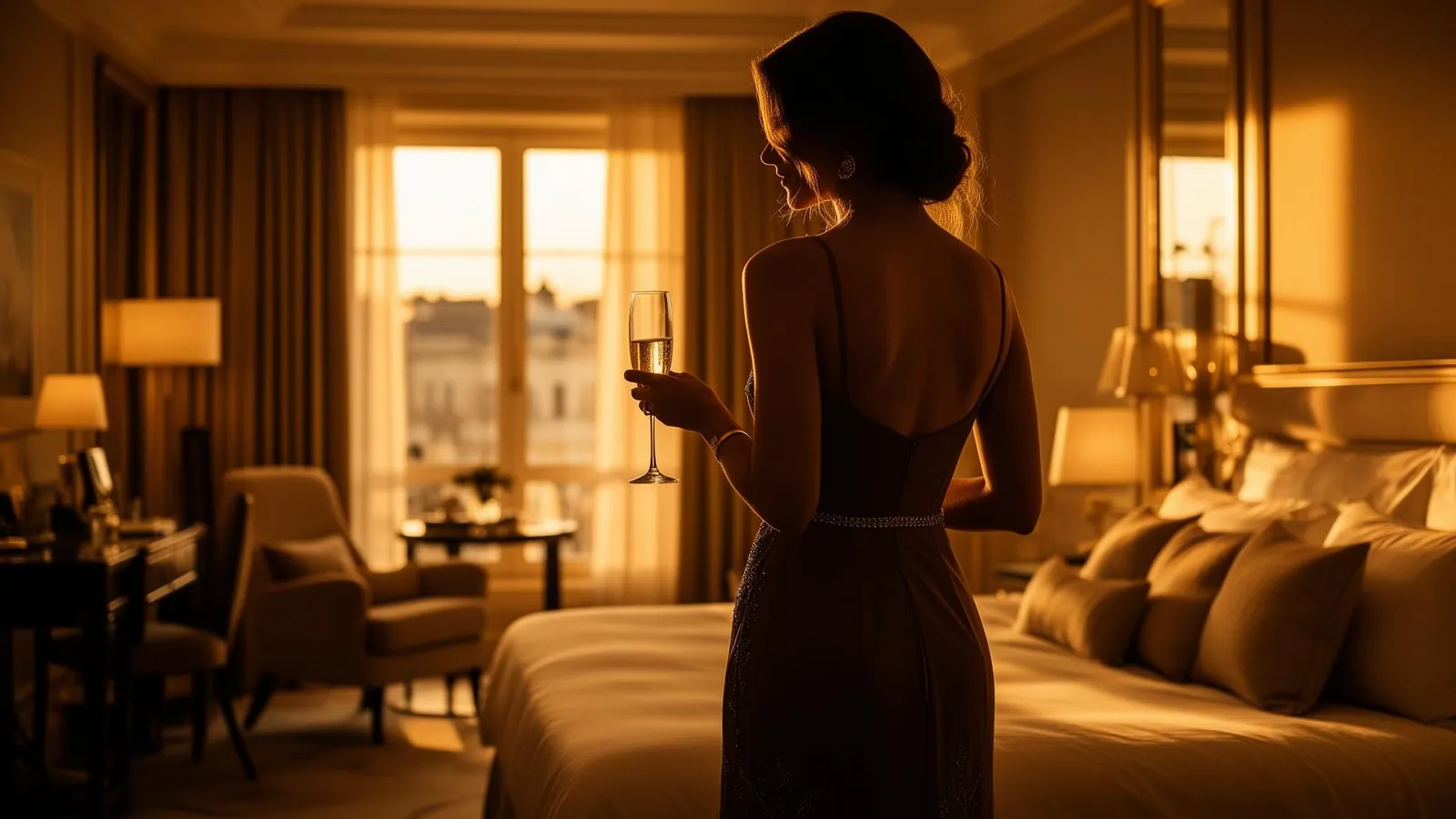Elegantes Hotelzimmer München – Escort werden bei AMIRA