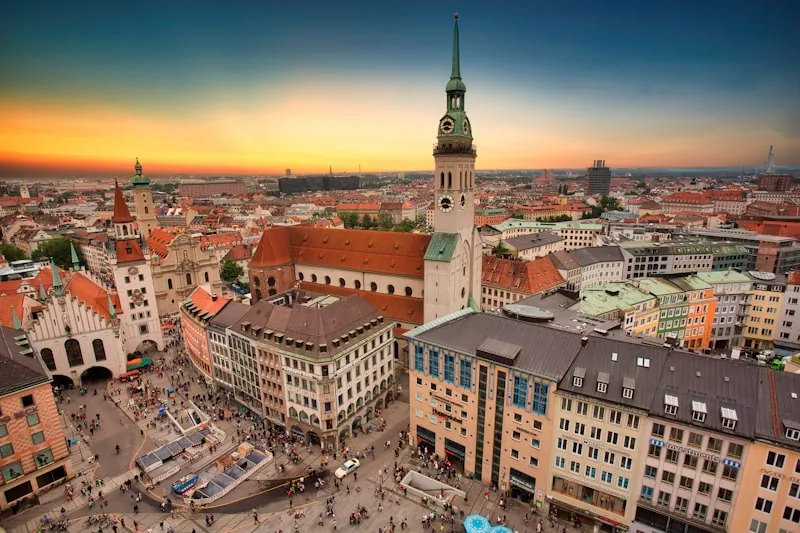 Munich city scene during Oktoberfest season